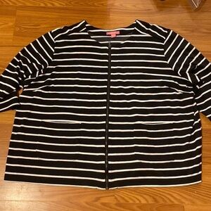 Woman Within Zipper Front Blouse size 26 W (CL)